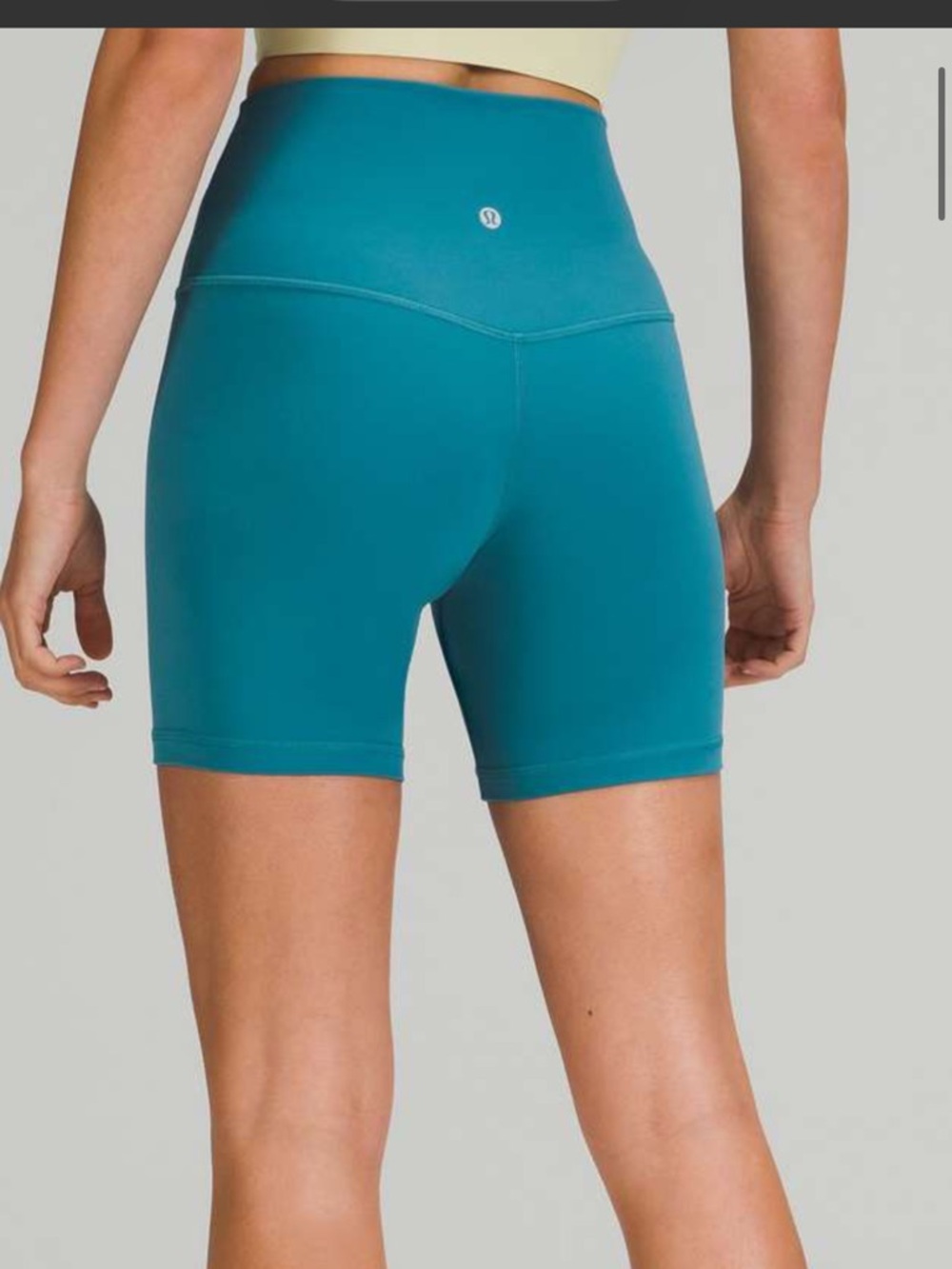 lululemon athletica High-Rise Teal Bike Shorts